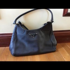 Prada leather shoulder bag
